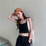 Plain Cropped Camisole Top