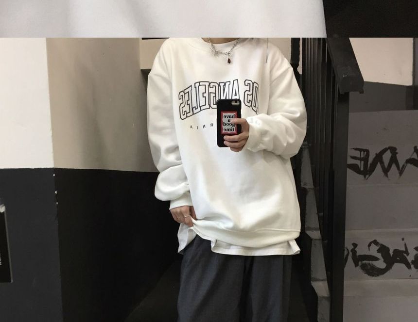 Shineon Studio Lettering Sweatshirt | YesStyle