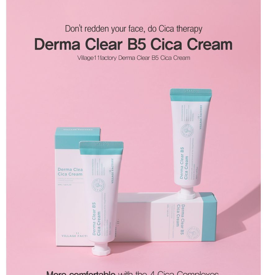 VILLAGE 11 FACTORY Derma Clear B5 Cica Cream | YesStyle