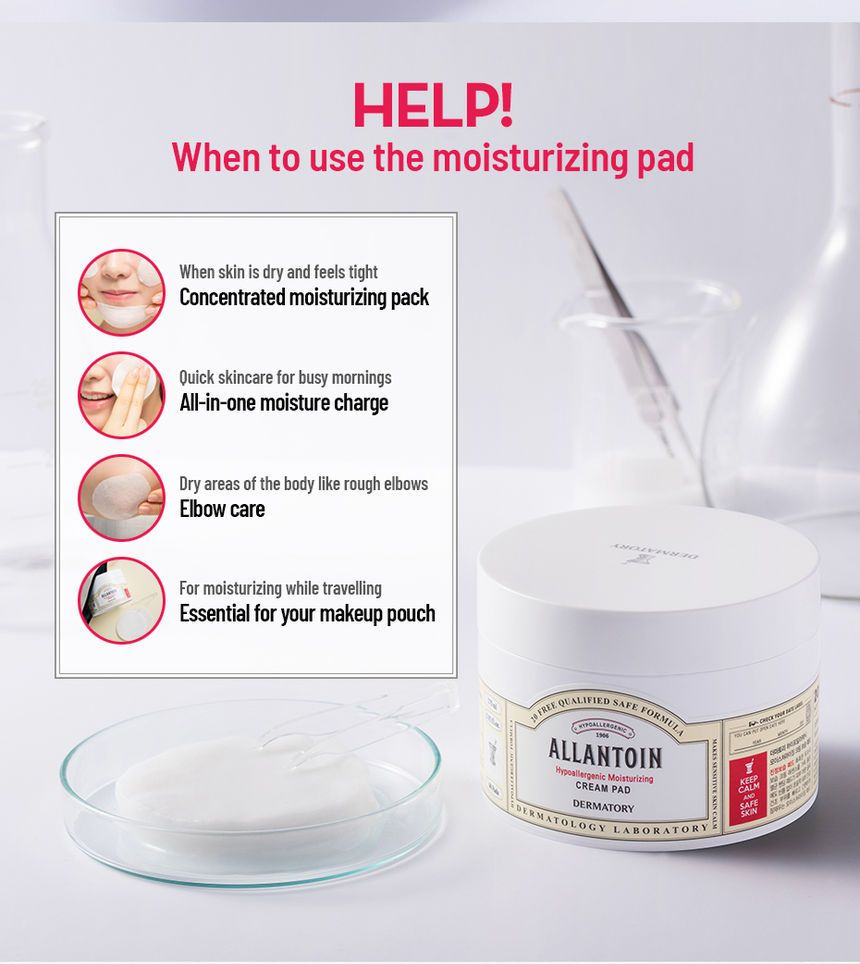 DERMATORY Hypoallergenic Moisturizing Cream Pad | YesStyle