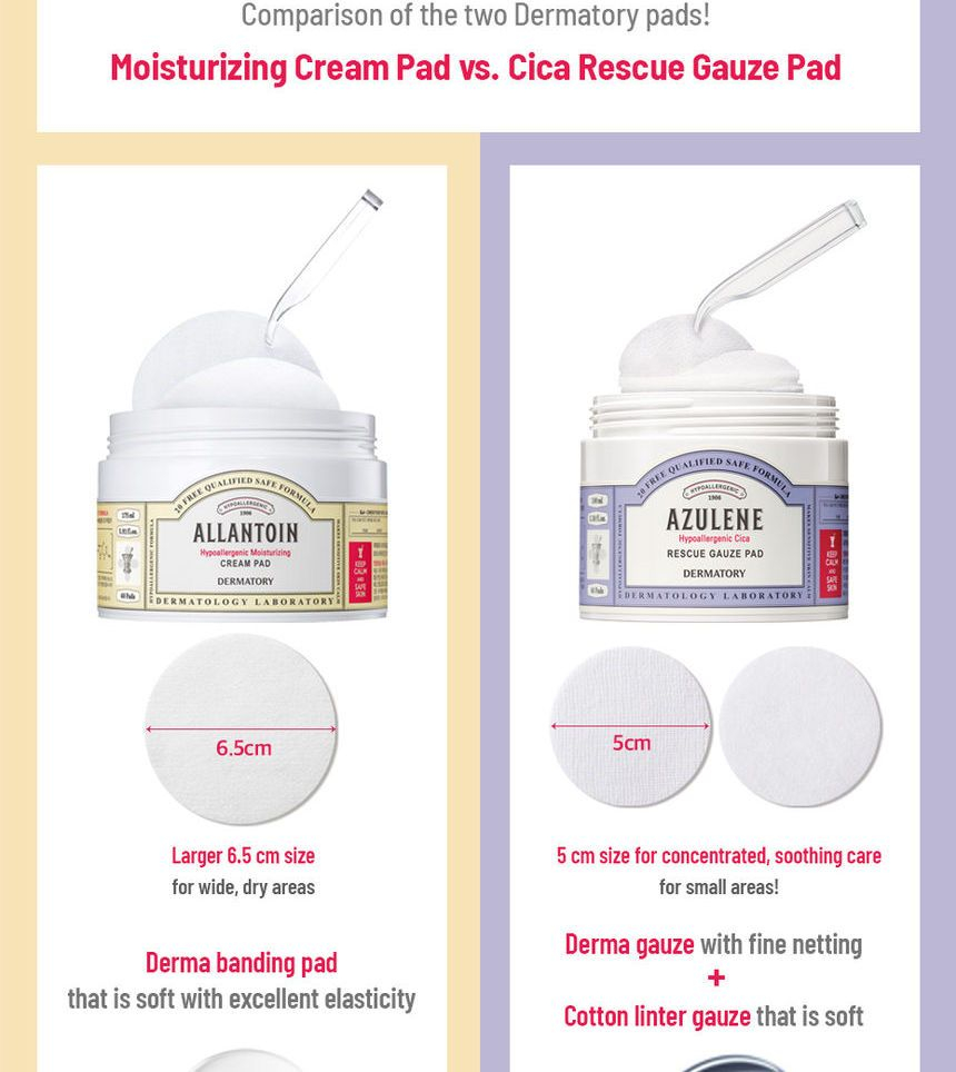 Buy DERMATORY - Hypoallergenic Moisturizing Cream Pad in Bulk ...