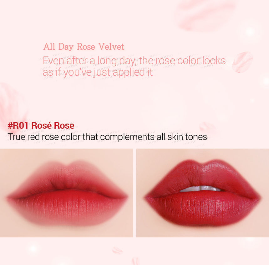 black rouge rose velvet lipstick swatch