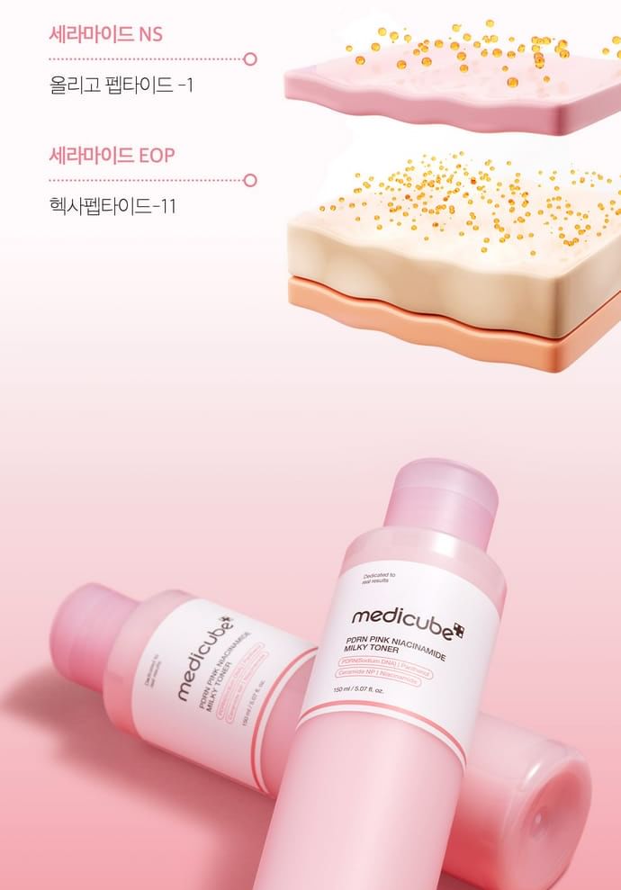 Medicube pdrn pink niacinamide milky toner 150ml - best price on stylekorean arabia