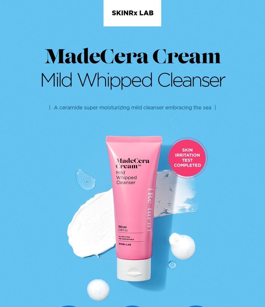 madecera cream mild whipped cleanser