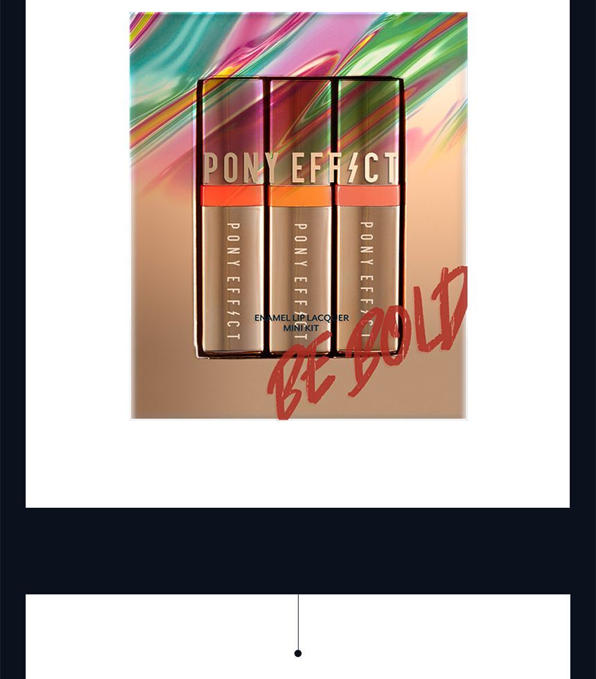 pony effect enamel lip lacquer mini kit