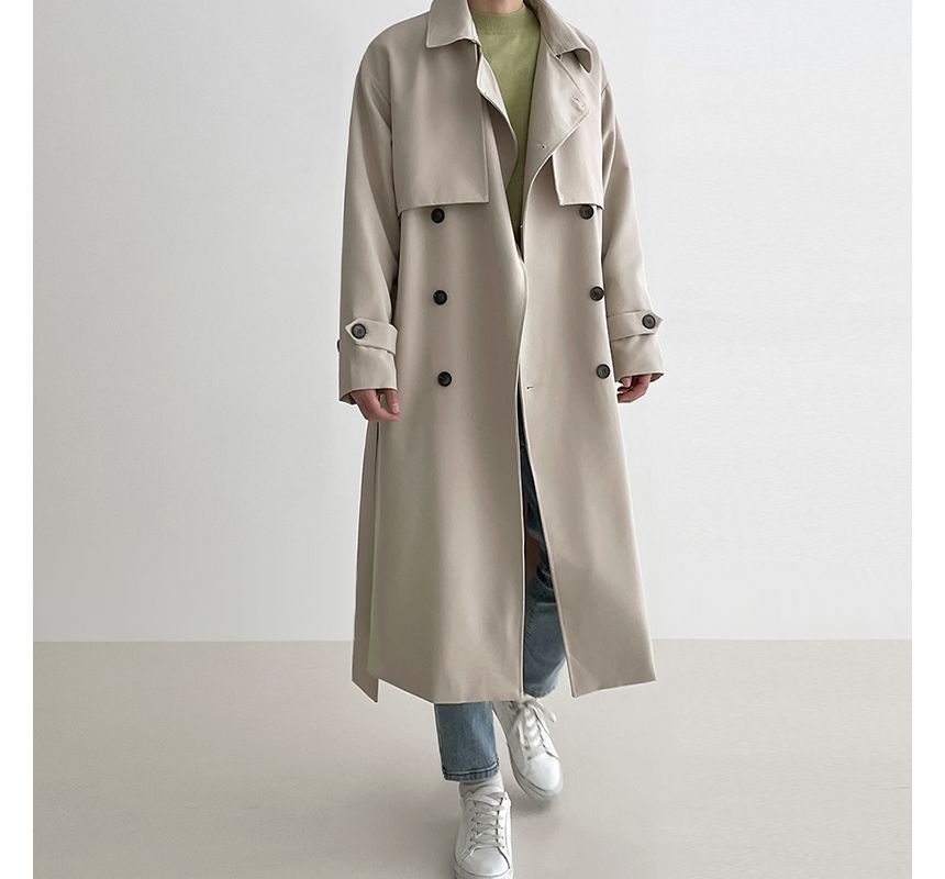 MRCYC - Plain Midi Double-Breasted Trench Coat | YesStyle