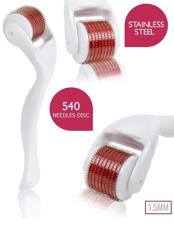 Dermaroller 1.0 mm, 540 Micro Needles Derma Roller 1 mm – Petunia Skincare