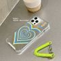 Heart Transparent Mobile Case - iPhone 13 Pro Max / 13 Pro / 13 / 13 mini / iPhone 12 Pro Max / 12 Pro / 12 / 12 mini / 11 Pro Max / 11 Pro / 11 / SE / XS Max / XS / XR / X / SE 2 / 8 / 8 Plus / 7 / 7 Plus