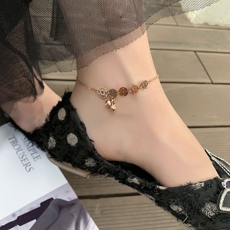 pop lop - 不锈钢铃铛脚镯