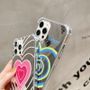 Heart Transparent Mobile Case - iPhone 13 Pro Max / 13 Pro / 13 / 13 mini / iPhone 12 Pro Max / 12 Pro / 12 / 12 mini / 11 Pro Max / 11 Pro / 11 / SE / XS Max / XS / XR / X / SE 2 / 8 / 8 Plus / 7 / 7 Plus