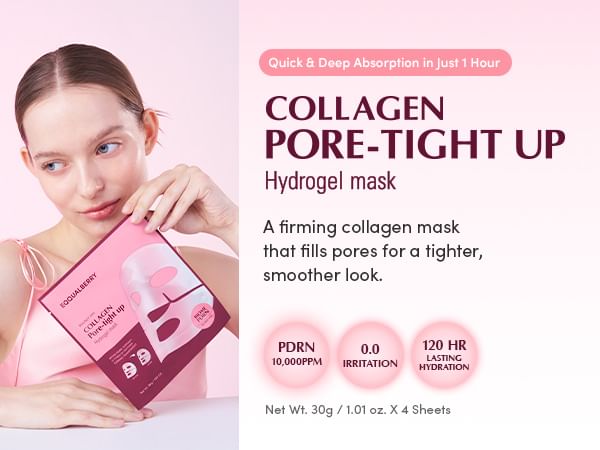 Eqqualberry collagen pore tight up gel mask (4ea) - best price on stylekorean arabia