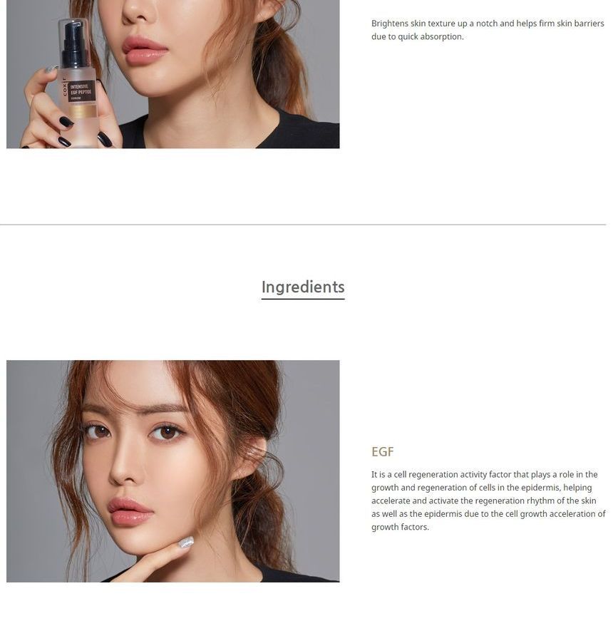 coxir intensive egf peptide serum