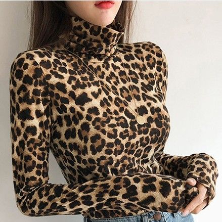 cheetah turtleneck bodysuit