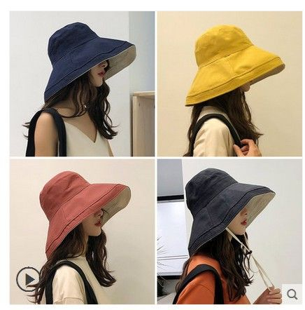 FROME - Reversible Wide Brim Bucket Hat 
