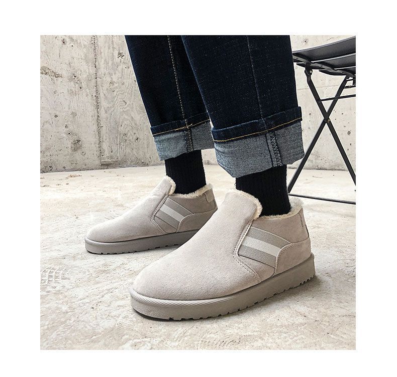 fleece lined slip on sneakers