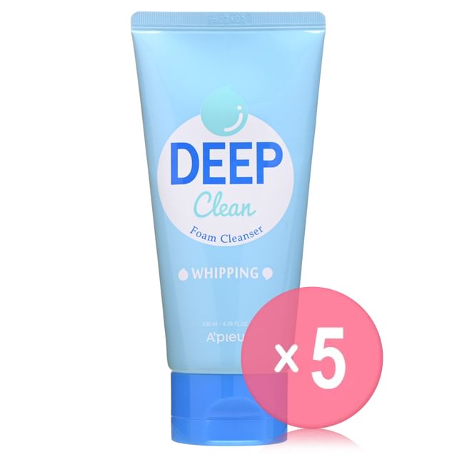 A-PIEU-Deep Clean Foam Cleanser Whipping 5pcs Bundle Set