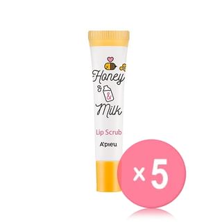 A-PIEU-Honey Milk Lip Scrub 5pcs Bundle Set