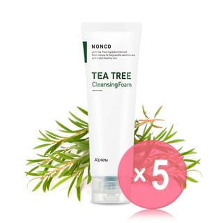 A-PIEU-Nonco Tea Tree Cleansing Foam 130ml 5pcs Bundle Set