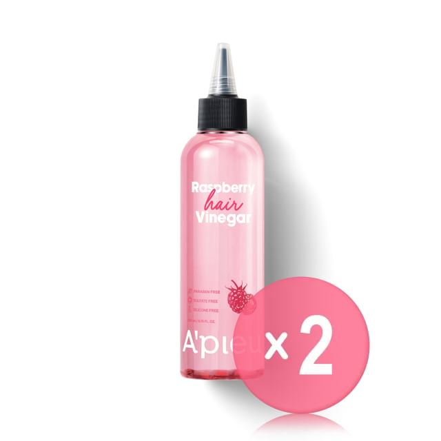 A-PIEU-Raspberry Hair Vinegar 2pcs Bundle Set
