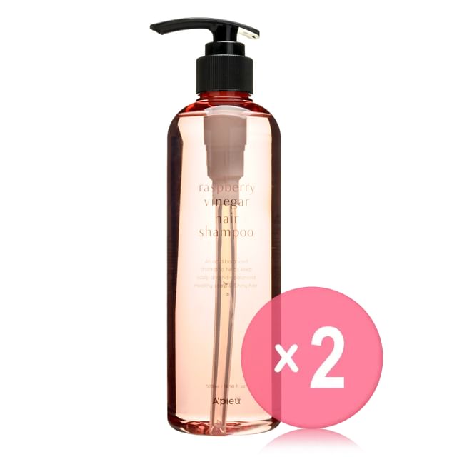 A-PIEU-Raspberry Vinegar Hair Shampoo 2pcs Bundle Set