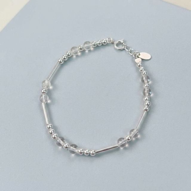 A-ROCH-925 Sterling Silver Beaded Bracelet
