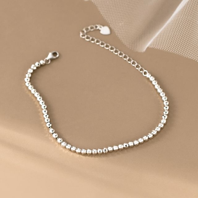 A-ROCH-925 Sterling Silver Beaded Bracelet