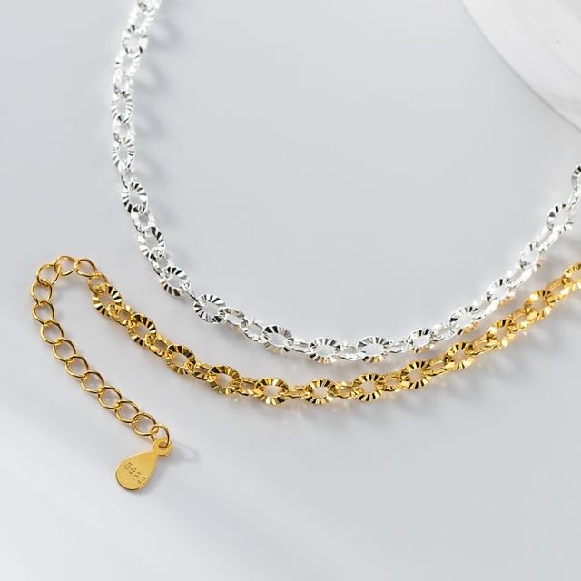 A-ROCH-925 Sterling Silver Chain Bracelet