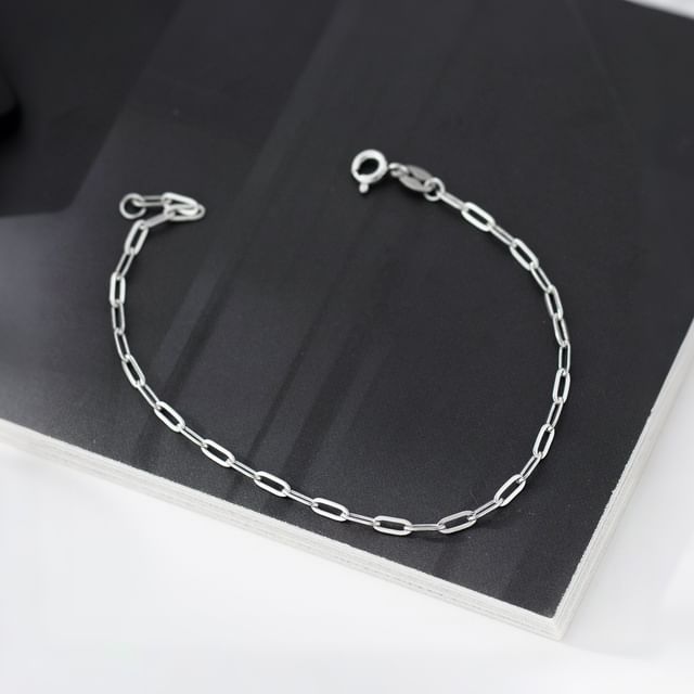 A-ROCH-925 Sterling Silver Chain Bracelet