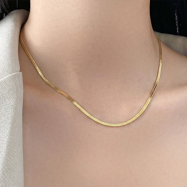 A-ROCH-925 Sterling Silver Chain Necklace