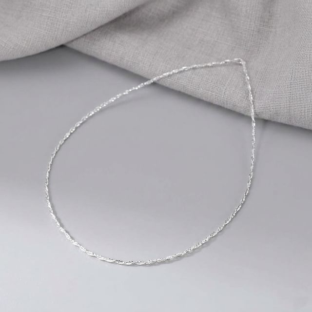 A-ROCH-925 Sterling Silver Chain Necklace