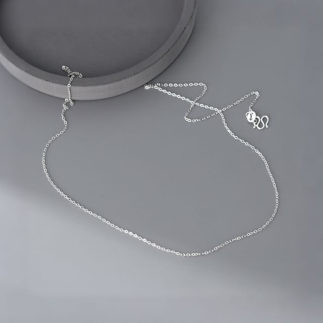 A-ROCH-925 Sterling Silver Chain Necklace