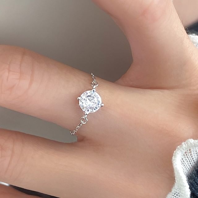 A-ROCH-925 Sterling Silver Gemstone Ring