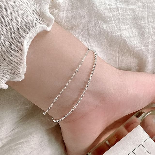 A-ROCH-925 Sterling Silver Layered Bracelet