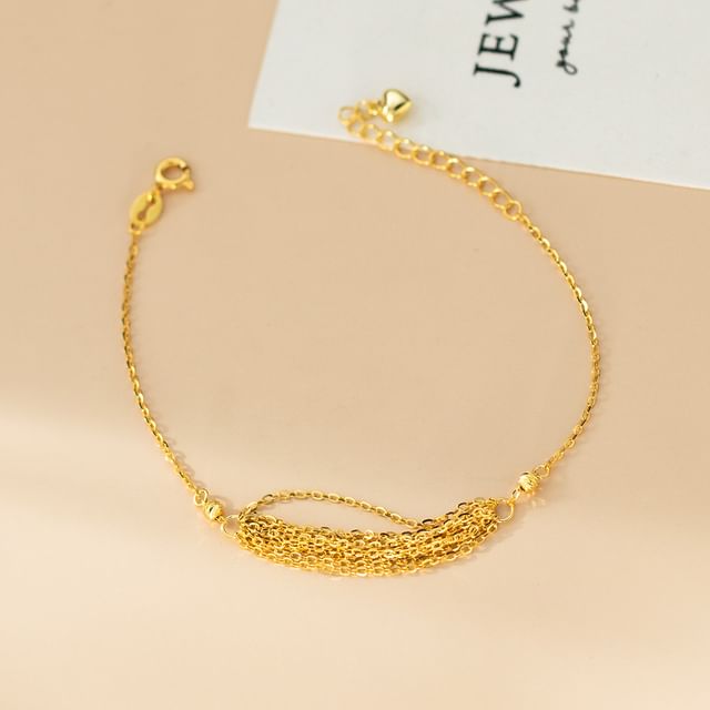 A-ROCH-925 Sterling Silver Multi-Chain Bracelet