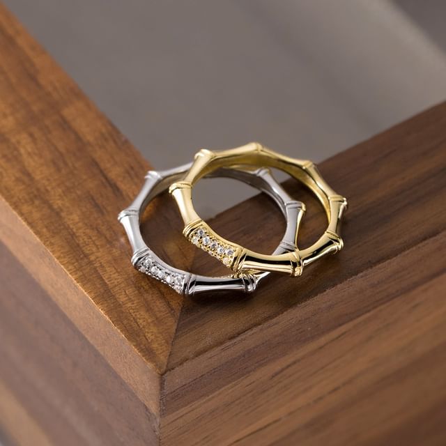 A-ROCH-925 Sterling Silver Rhinestone Ring