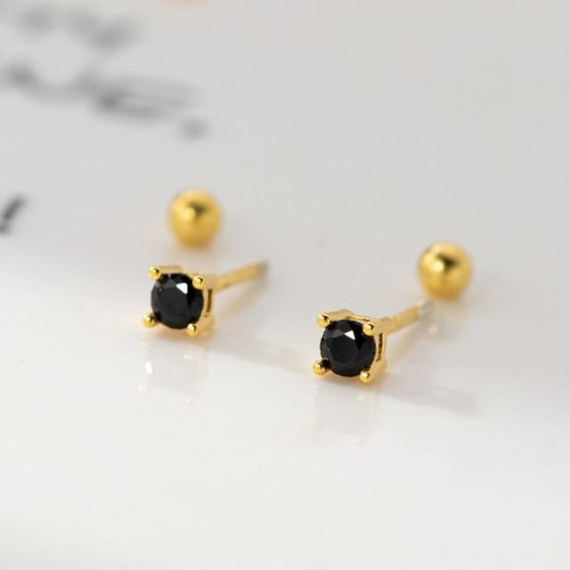 A-ROCH-925 Sterling Silver Stud Earring