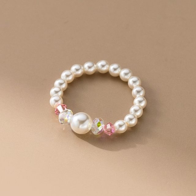 A-ROCH-Faux Pearl Bead Ring