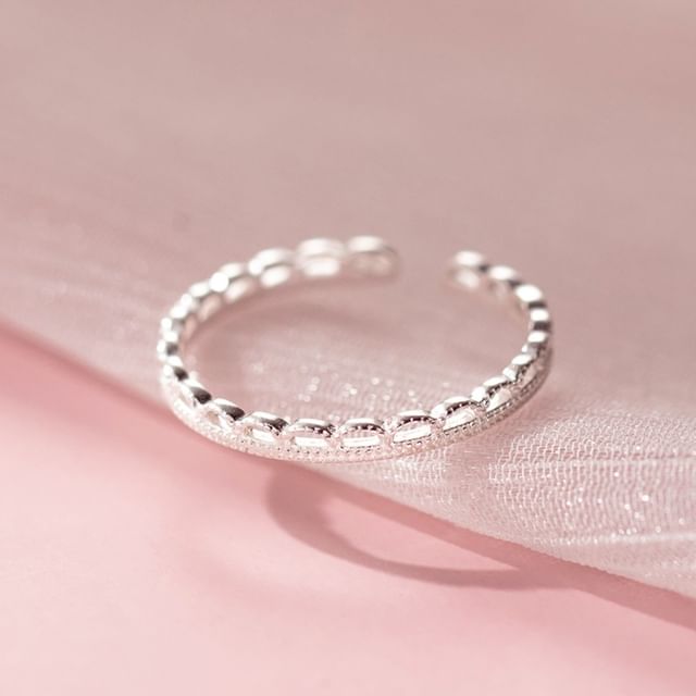 A-ROCH-Lace Edge S925 Sterling Silver Open Ring