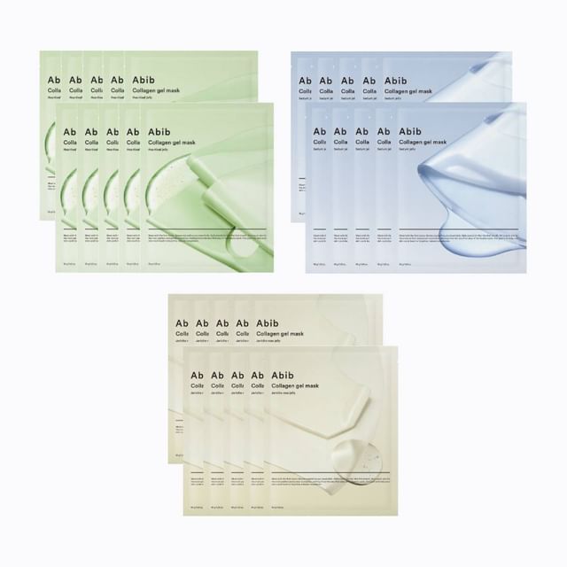 Abib-Collagen Gel Mask Bundle Set - 3 Types
