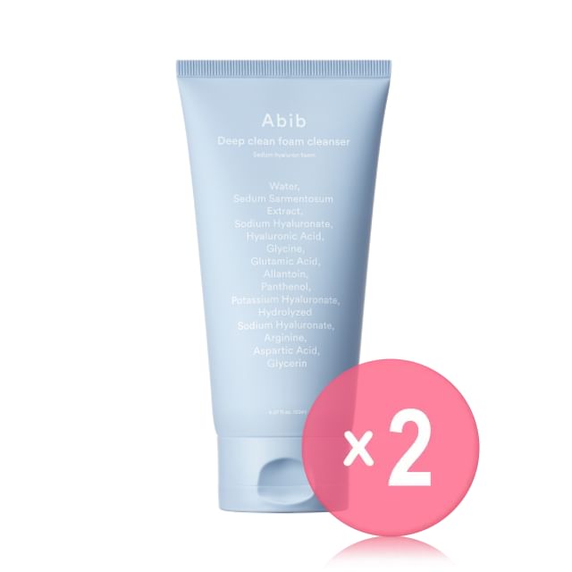 Abib-Deep Clean Foam Cleanser Sedum Hyaluron Foam 2pcs Bundle Set