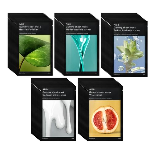 Abib Gummy sheet mask （1箱×10枚入り）5種セット XL_p0088930953.jpg