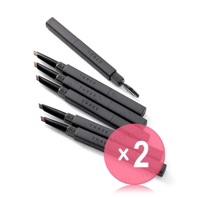 ACRO-THREE Advanced Eye-Dentity Eyebrow Pencil 2pcs Bundle Set