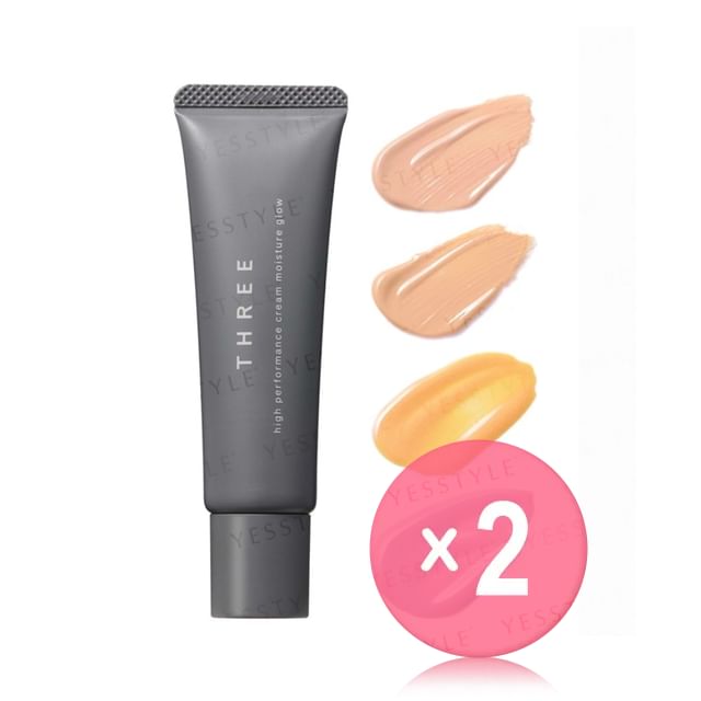 ACRO-THREE High Performance Cream Moisture Glow SPF 26 PA 2pcs Bundle Set