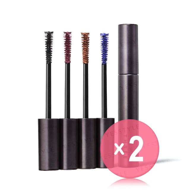 ACRO-THREE Wise Eyes Perspective Mascara 2pcs Bundle Set