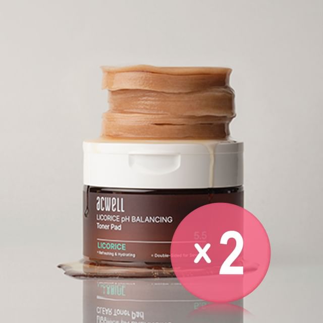 acwell-Licorice pH Balancing Toner Pad 2pcs Bundle Set