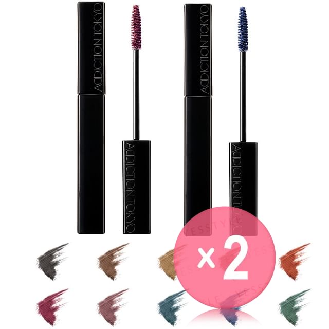 ADDICTION-The Mascara Color Nuance Waterproof 2pcs Bundle Set