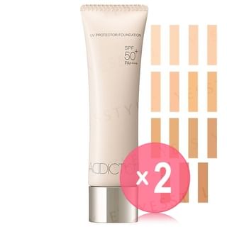 ADDICTION-UV Protector Foundation SPF 50 PA 2pcs Bundle Set