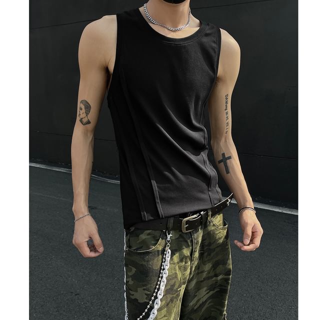 Adothuiastic-Plain Tank Top