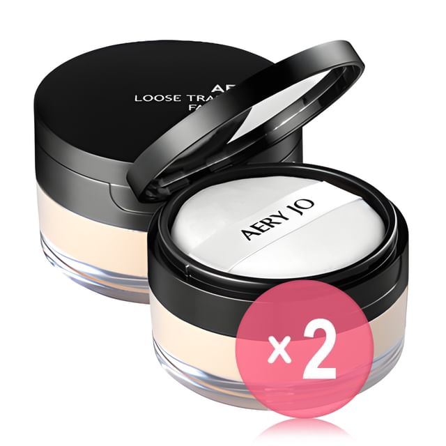 AERY JO-Loose Translucent Face Powder - 9 Colors 2pcs Bundle Set