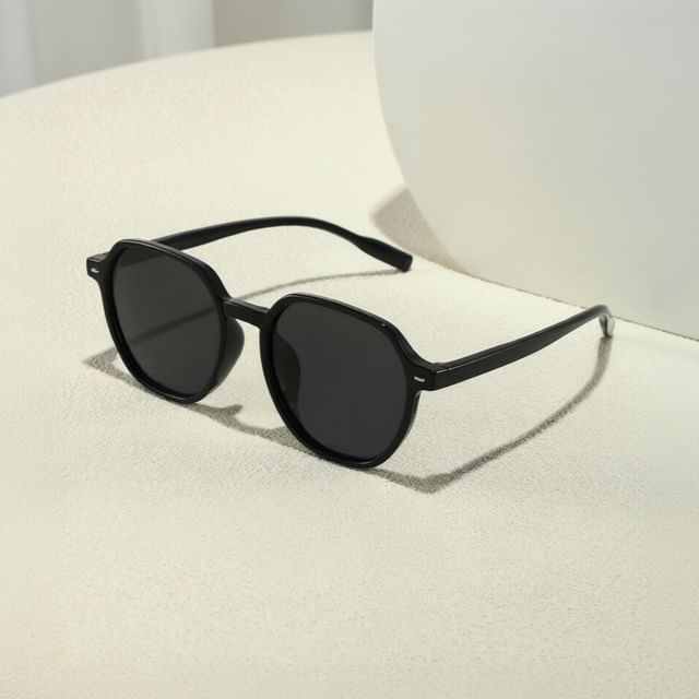 Aisyi-Polygon Frame Sunglasses
